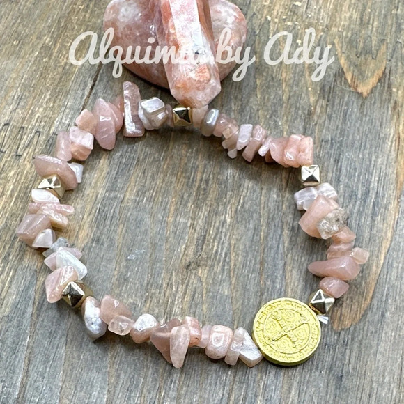 Flower Agate rose gold Victorian gem ring - Picture 8 of 15